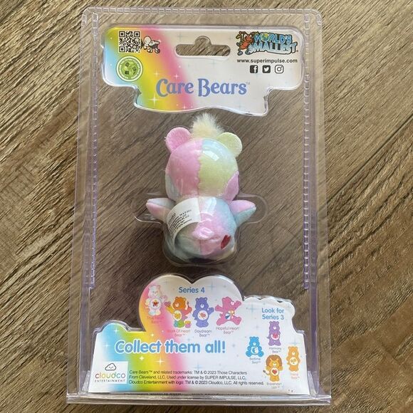Worlds Smallest Care Bears True Heart Plush Bear Series 4 Collectible Series - Picture 2 of 3